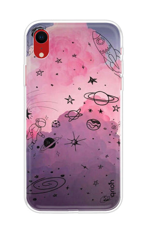 Space Doodles Art iPhone XR Back Cover
