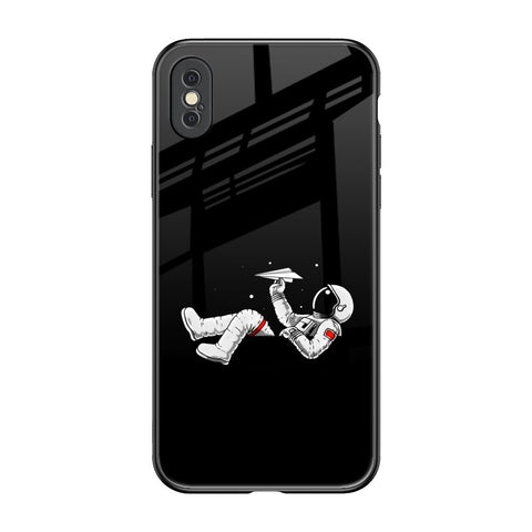Space Traveller iPhone XS Glass Back Cover Online