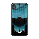 Cyan Bat iPhone XS Glass Back Cover Online