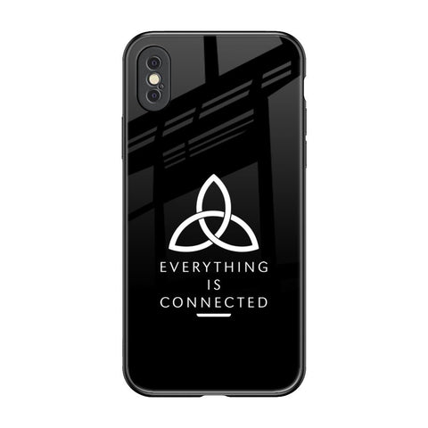 Everything Is Connected iPhone XS Glass Back Cover Online