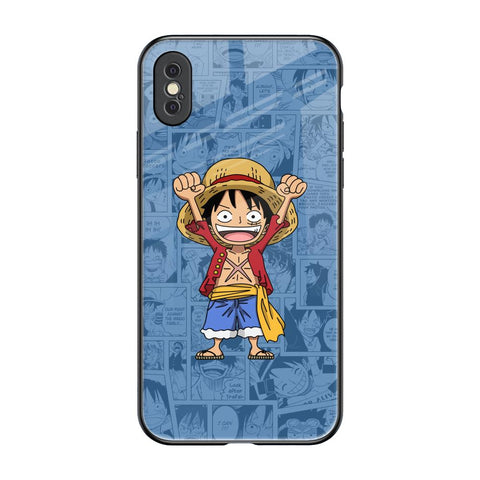 Chubby Anime iPhone XS Glass Back Cover Online