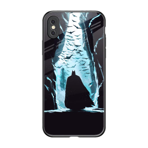 Dark Man In Cave iPhone XS Glass Back Cover Online