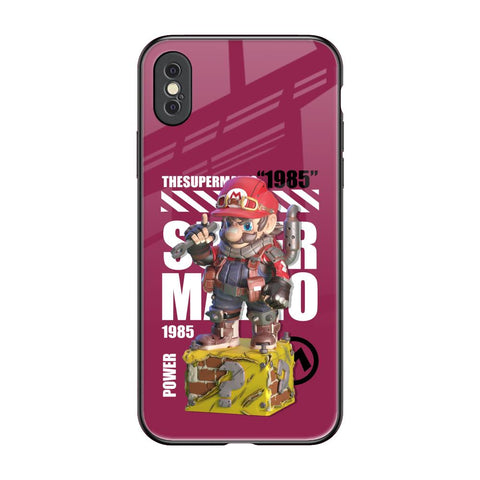 Gangster Hero iPhone XS Glass Back Cover Online