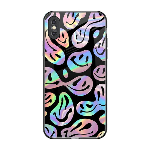 Acid Smile iPhone XS Glass Back Cover Online