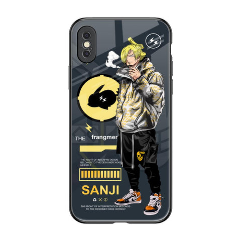 Cool Sanji iPhone XS Glass Back Cover Online