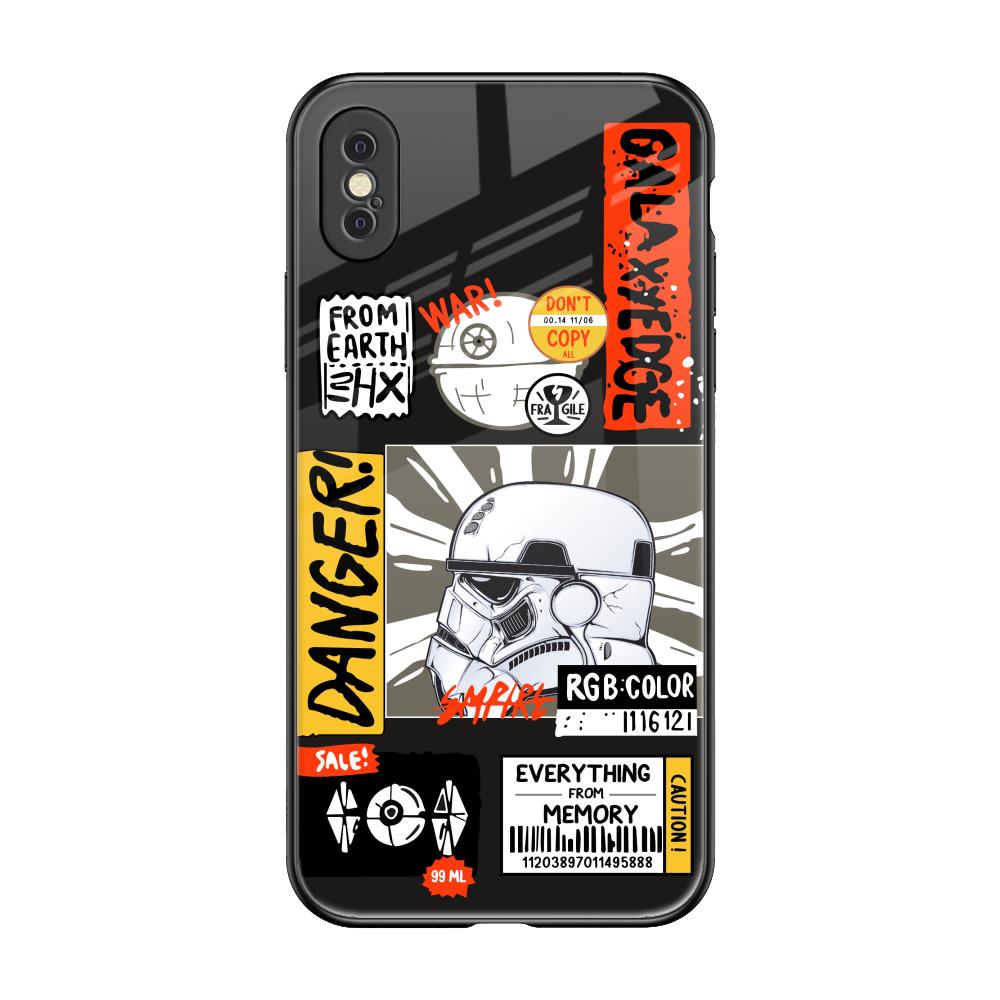 Galaxy Edge iPhone XS Glass Back Cover Online