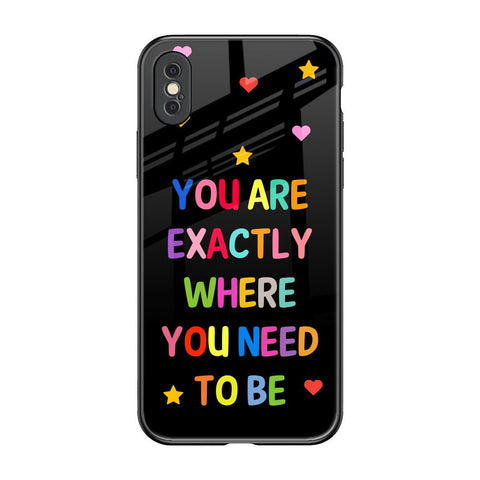 Magical Words iPhone XS Glass Back Cover Online