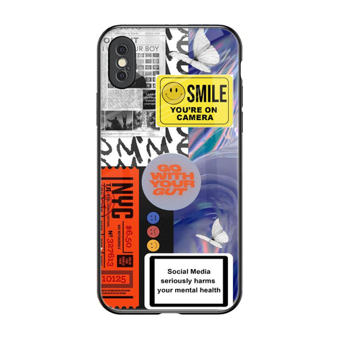 Smile for Camera iPhone XS Glass Back Cover Online