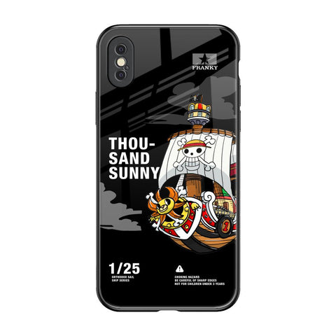 Thousand Sunny iPhone XS Glass Back Cover Online
