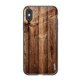 Timber Printed iPhone XS Glass Back Cover Online