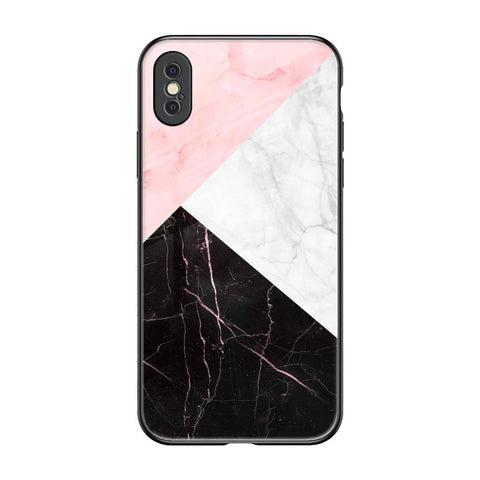 Marble Collage Art iPhone XS Glass Back Cover Online