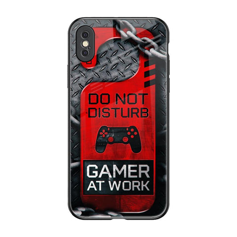 Do No Disturb iPhone XS Glass Back Cover Online