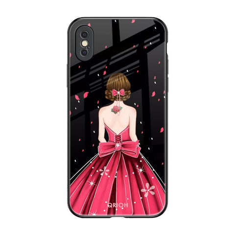 Fashion Princess iPhone XS Glass Back Cover Online