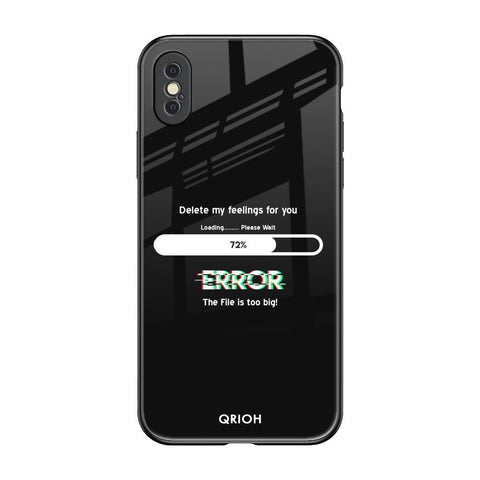 Error iPhone XS Glass Back Cover Online
