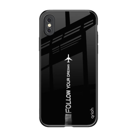 Follow Your Dreams iPhone XS Glass Back Cover Online