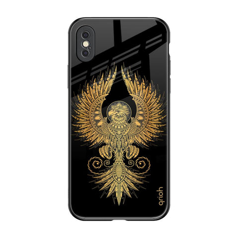 Mythical Phoenix Art iPhone XS Glass Back Cover Online