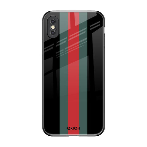 Vertical Stripes iPhone XS Glass Back Cover Online