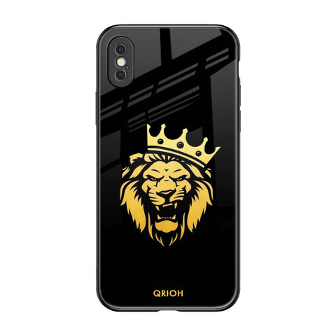 Lion The King iPhone XS Glass Back Cover Online