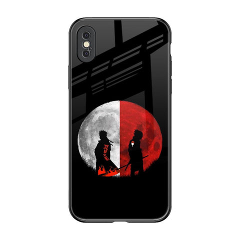 Anime Red Moon iPhone XS Glass Back Cover Online