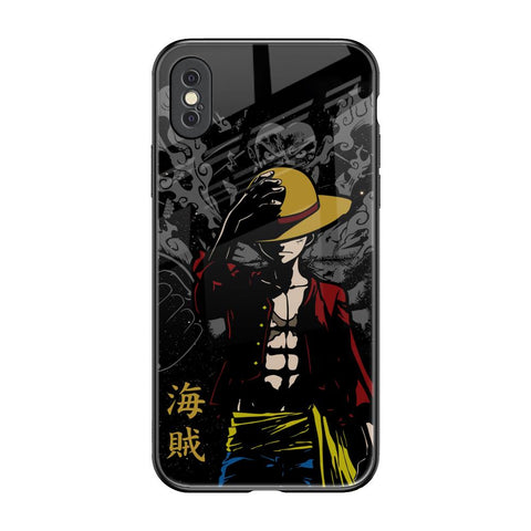 Dark Luffy iPhone XS Glass Back Cover Online