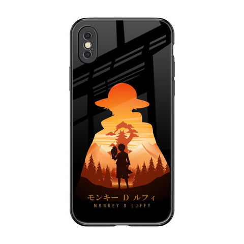 Luffy One Piece iPhone XS Glass Back Cover Online