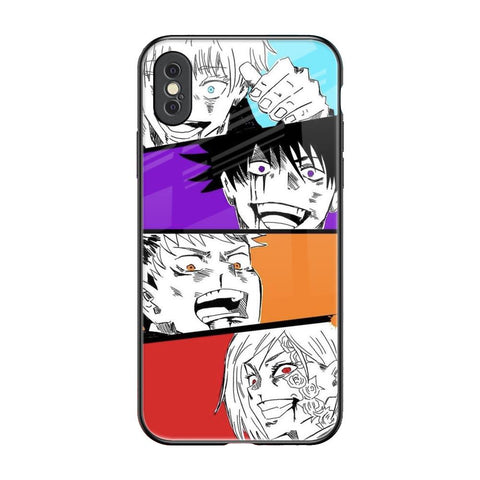 Anime Sketch iPhone XS Glass Back Cover Online