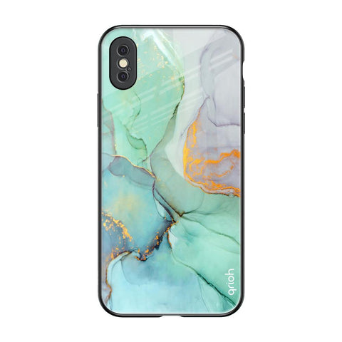 Green Marble iPhone XS Glass Back Cover Online