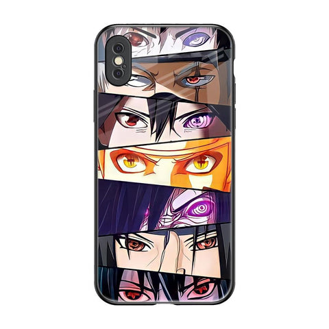 Anime Eyes iPhone XS Glass Back Cover Online