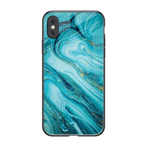 Ocean Marble iPhone XS Glass Back Cover Online