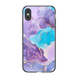Alcohol ink Marble iPhone XS Glass Back Cover Online