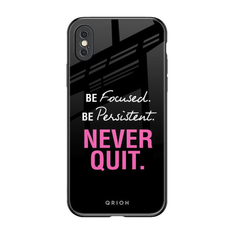 Be Focused iPhone XS Glass Back Cover Online