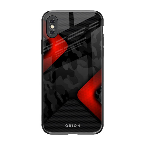 Modern Camo Abstract iPhone XS Glass Back Cover Online