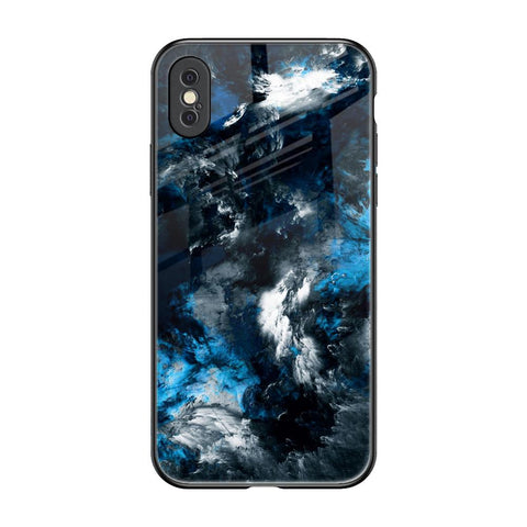 Cloudy Dust iPhone XS Glass Back Cover Online