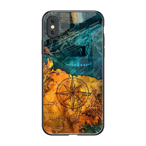 Architecture Map iPhone XS Glass Back Cover Online