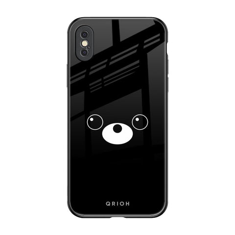 Cute Bear iPhone XS Glass Back Cover Online