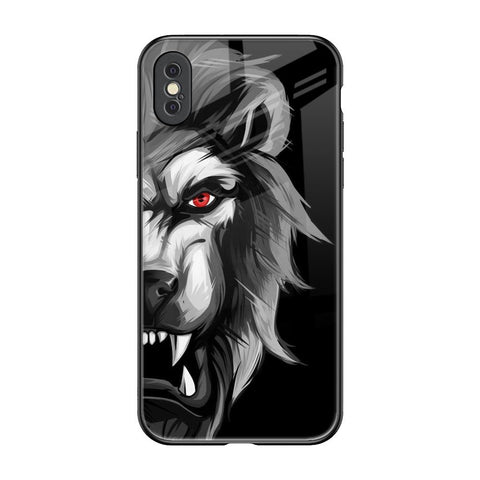 Wild Lion iPhone XS Glass Back Cover Online