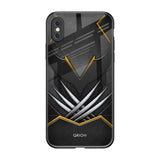 Black Warrior iPhone XS Glass Back Cover Online