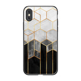 Tricolor Pattern iPhone XS Glass Back Cover Online