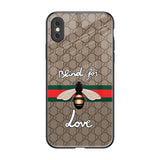 Blind For Love iPhone XS Glass Back Cover Online
