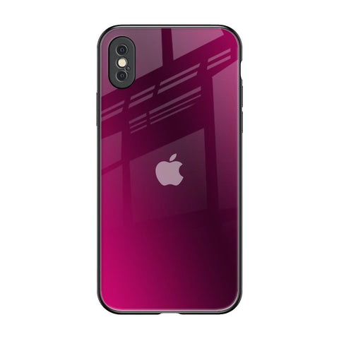 Pink Burst iPhone XS Glass Back Cover Online