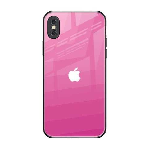 Pink Ribbon Caddy iPhone XS Glass Back Cover Online