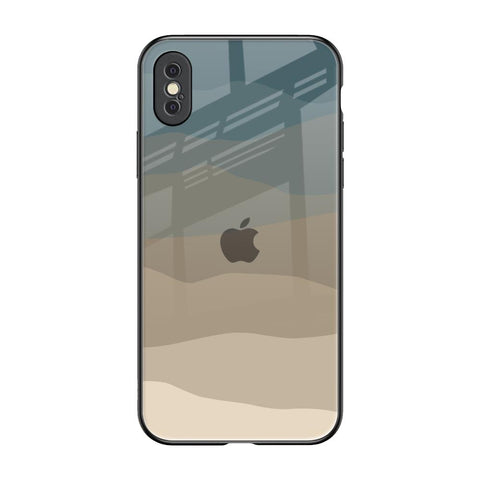 Abstract Mountain Pattern iPhone XS Glass Back Cover Online