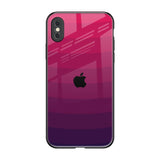 Wavy Pink Pattern iPhone XS Glass Back Cover Online