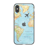 Fly Around The World iPhone XS Glass Back Cover Online