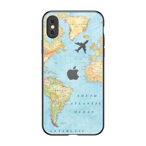 Fly Around The World iPhone XS Glass Back Cover Online