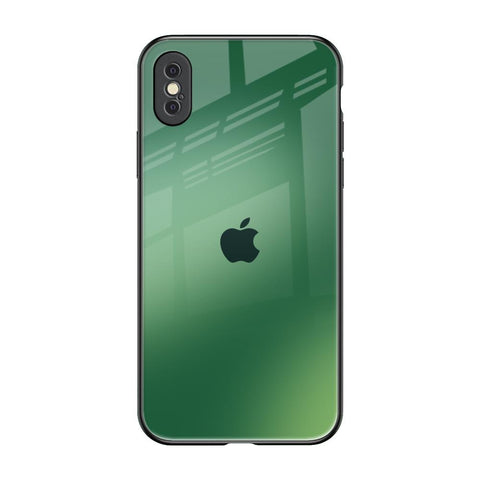 Green Grunge Texture iPhone XS Glass Back Cover Online
