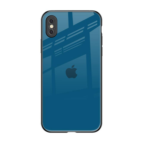 Cobalt Blue iPhone XS Glass Back Cover Online