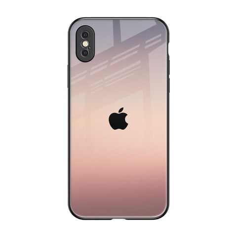 Golden Mauve iPhone XS Glass Back Cover Online