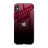 Wine Red iPhone XS Glass Back Cover Online