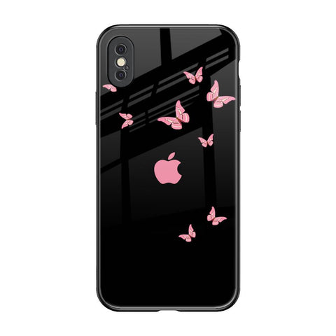 Fly Butterfly iPhone XS Glass Back Cover Online